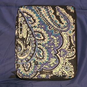 Vera Bradley Blue Paisley Portfolio Or Tablet Case